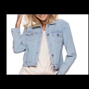 NWT Candies Embellished Jean Jacket Size XS Juniors $64